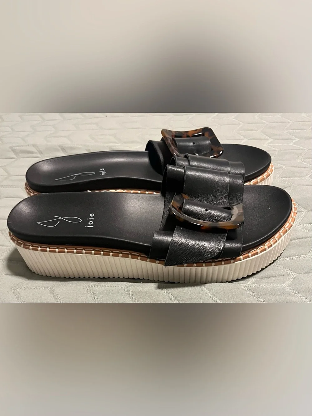JOIE LYLA WOMENS BUCKLE SLIP ON SANDALS SIZE 9,5